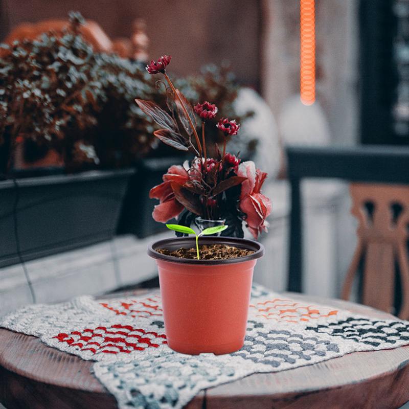 20pcs Plastic Plant Pot Garden Flower Planter Plastic Plant Nursery Pots Grow Box Flower Seedling Pots