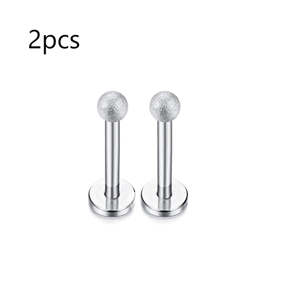 16G Lip Rings Stainless Steel Tragus Monroe Stud Piercing Rings Helix Horseshoe Earrings Hoop Labret Body Jewelry for Women Men: Style 3