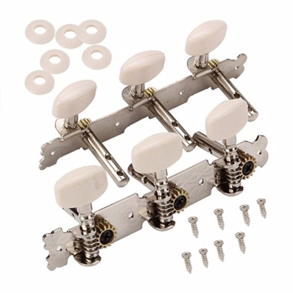 Alloy Tuning Pegs Tools Machine Heads Tuners Tip for Classical Guitar Three Button Tuning Keys Accessory