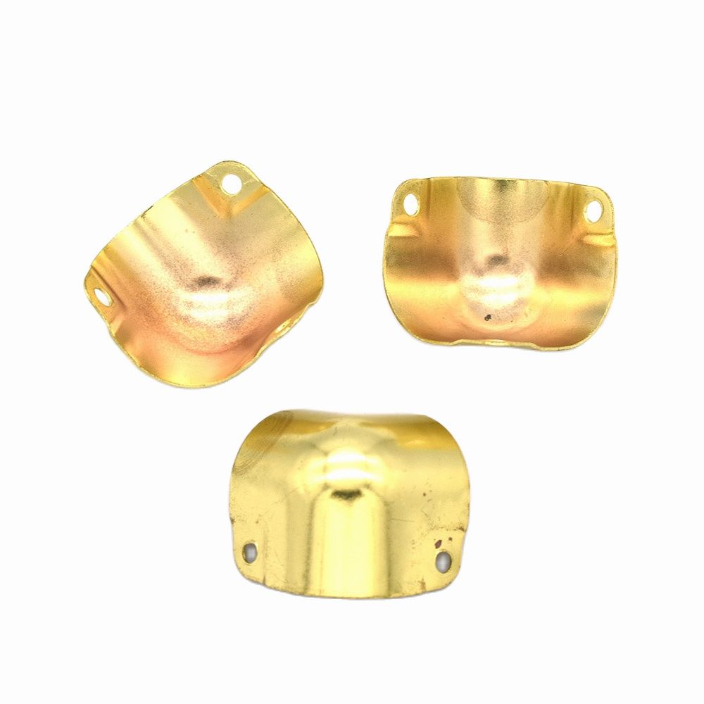 Protectores De Esquina Y Tiradores Decorativos Para Cajones De Madera - Pack De 2 Piezas En Latón