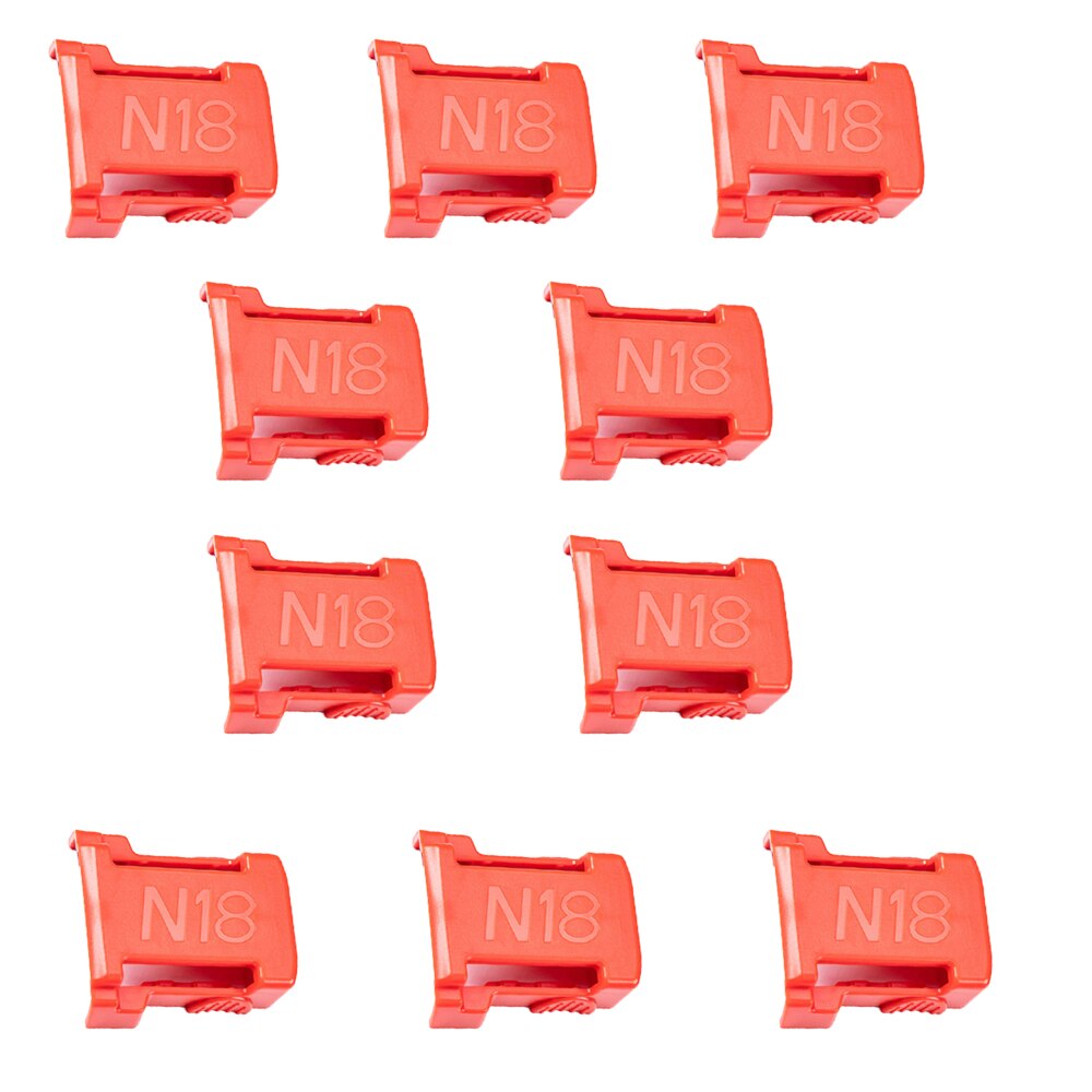 5Packs Batterij Houder Voor Milwaukee Batterij Mount Dock Houder Fit Voor M18 48-11-1850 18V mount Houder Cover Dock Clip Geen Batterij: 10 pcs