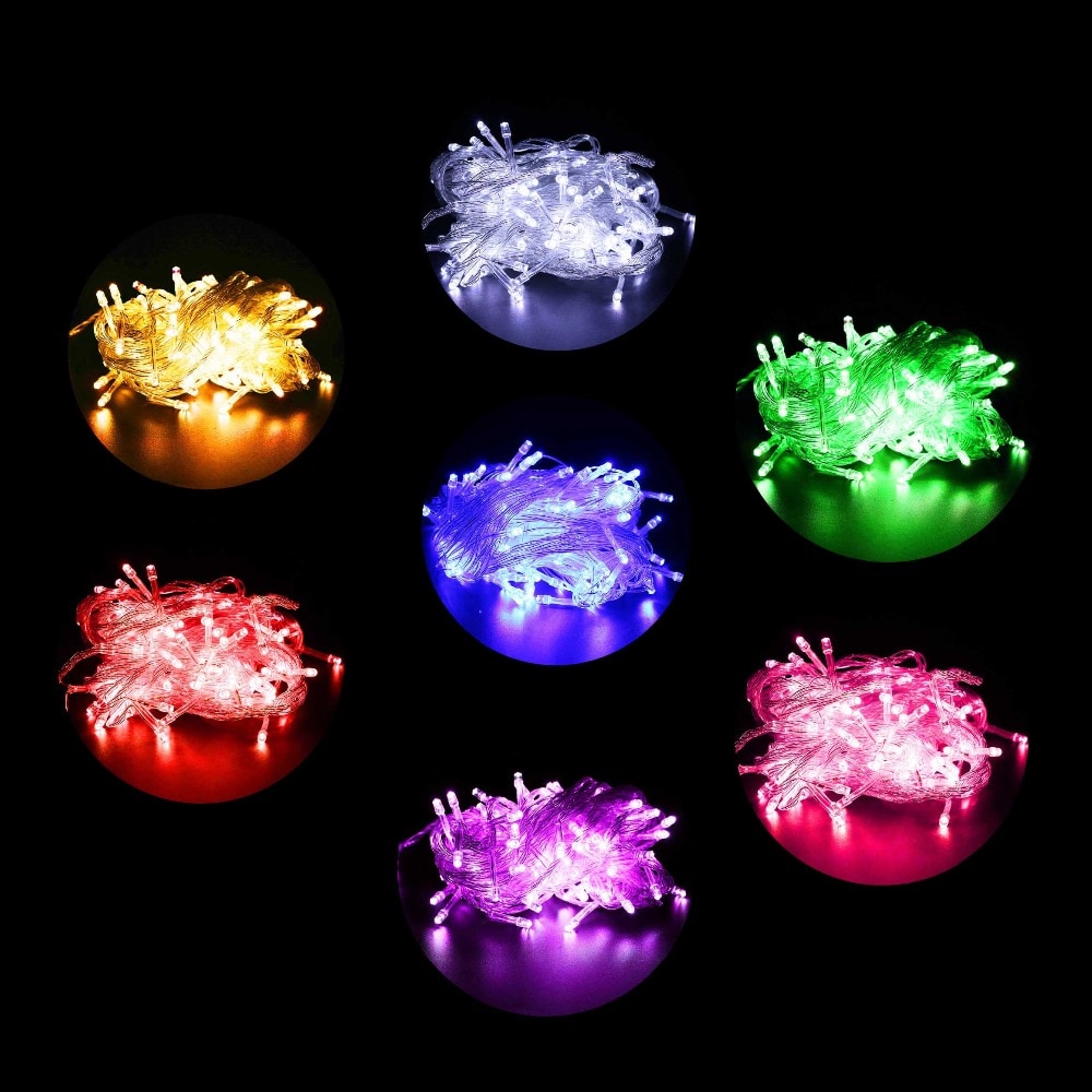 10Meter Led String lights 100Leds with Controller for Christmas tree House courtyard Party Garden Decor 110V/220V Q