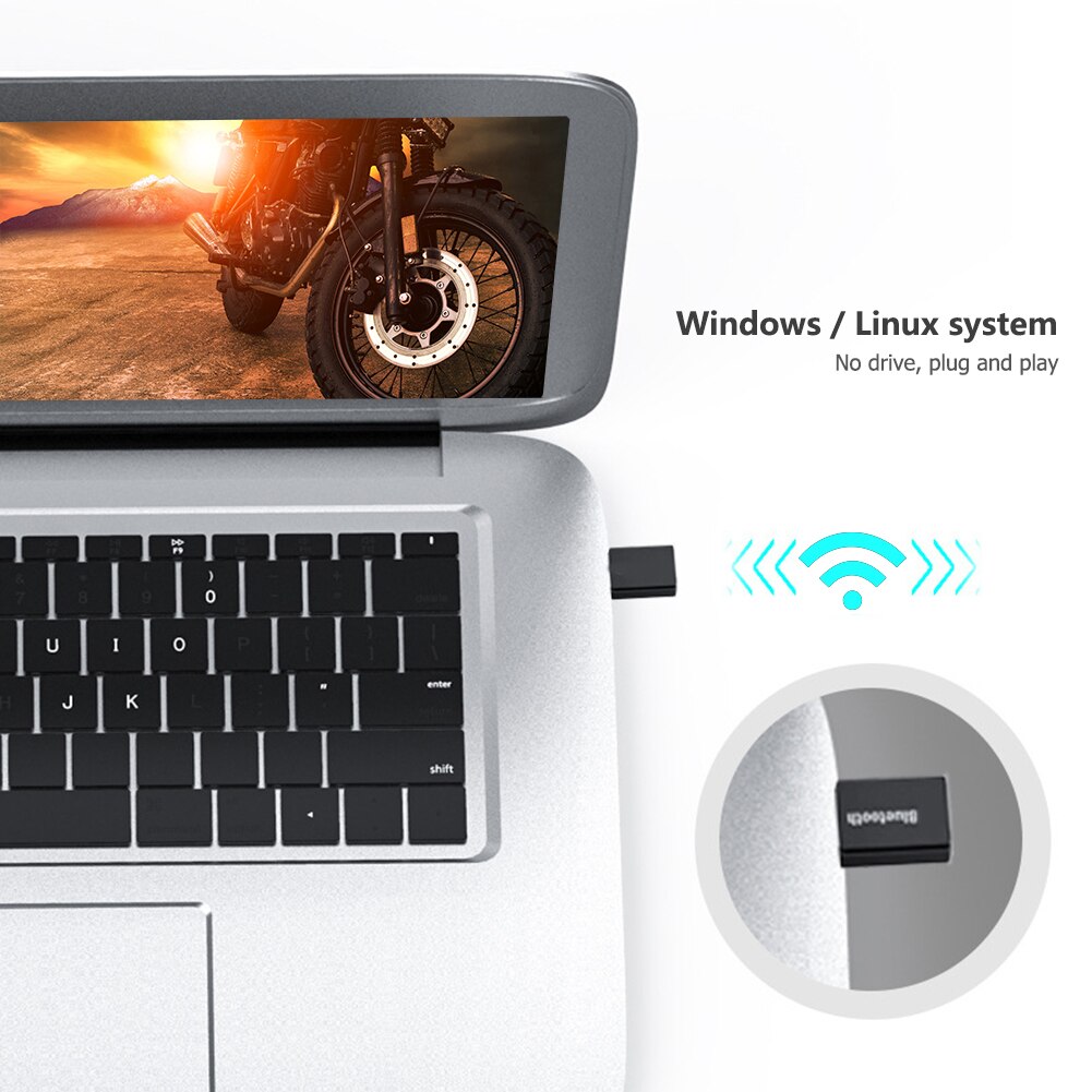 PC-T7 Usb Type-Een Bluetooth-Compatibel 5.0 Audio Zender Draadloze Muziek Adapter Voor Windows Linux Desktop Laptop Pc computer