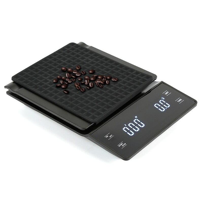 3kg/0.1g lcd display dryp kaffevægt med timer bærbar elektronisk digital køkkenvægt høj præcision lcd elektroniske vægte