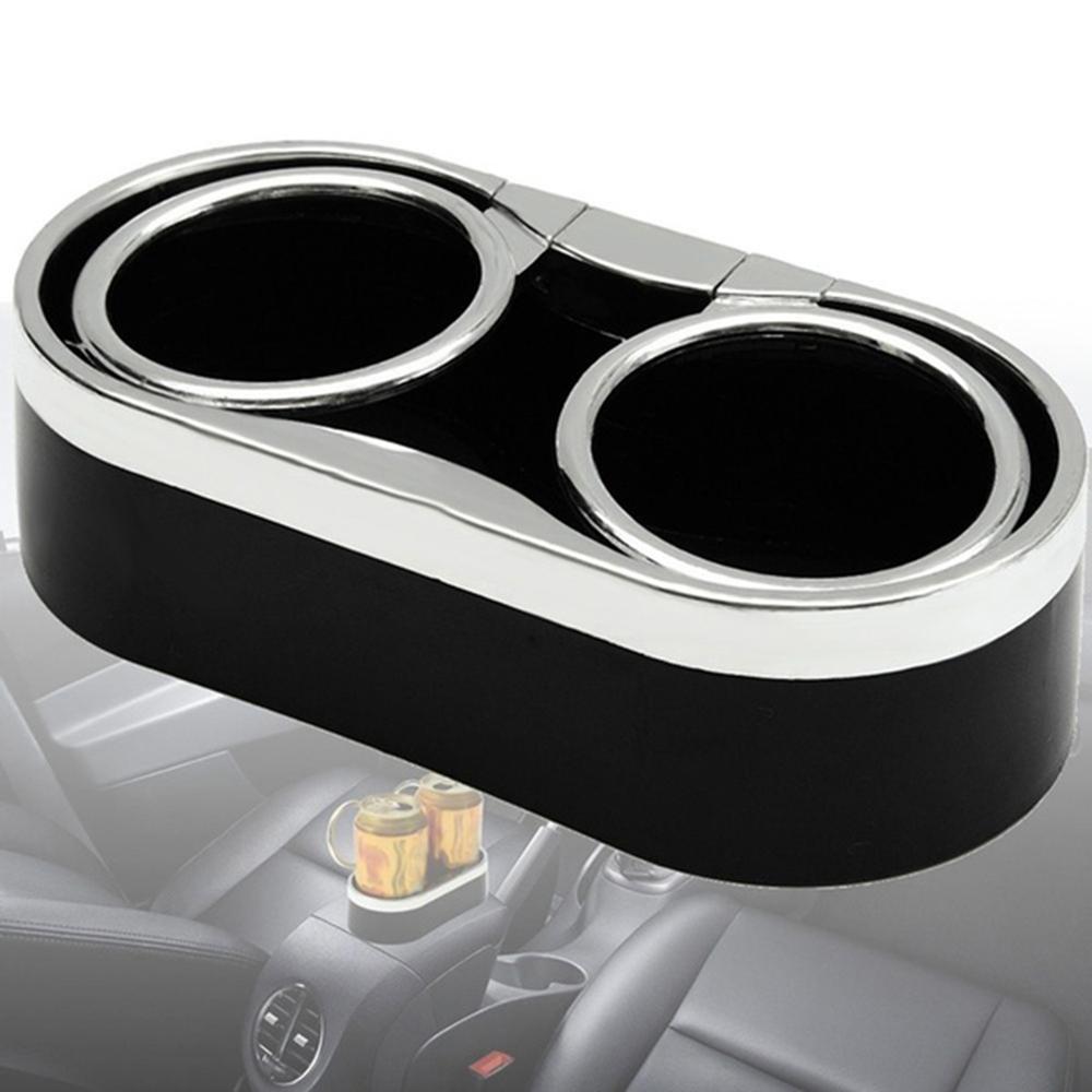 Multifunctional Universal Car Cup Holder Car Auto Truck Adhesive Mount Cup Drink Holder Organzier Storage Box: Silver