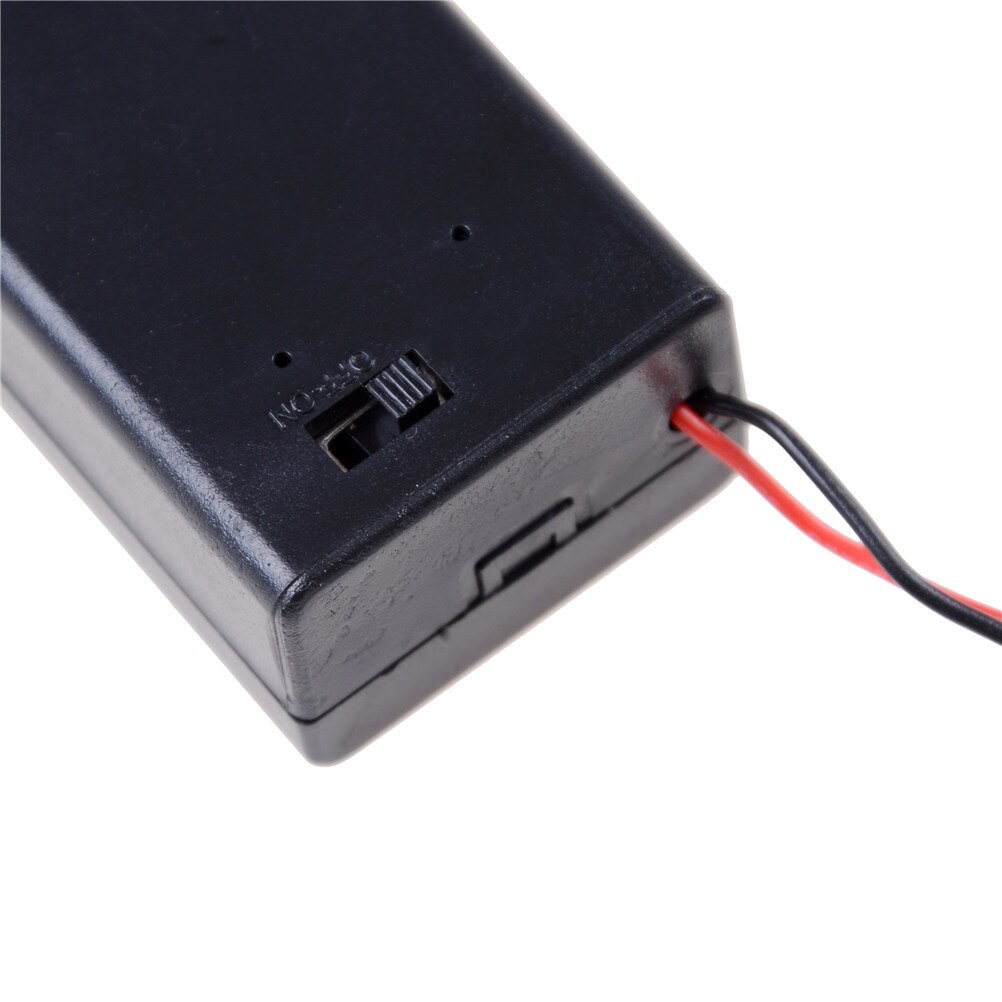 1pc Black 9V Battery Holder with ON/OFF Switch 9 volt Box Pack Power Toggle