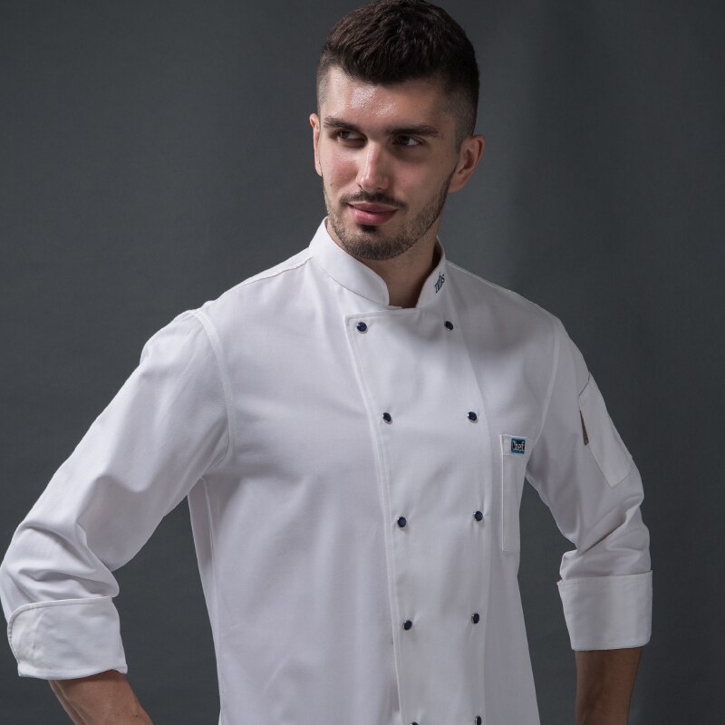 Restaurant mannen chef jas lange mouw kithchen bakkerij werkkleding winter restaurant uniform chef jas