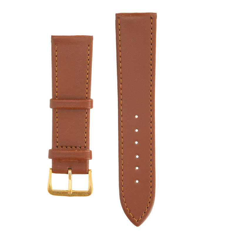 Children's watch, children's watch for boys, unisex universal pin buckle watch band, pu leather replacement watch strap: 22mm brown