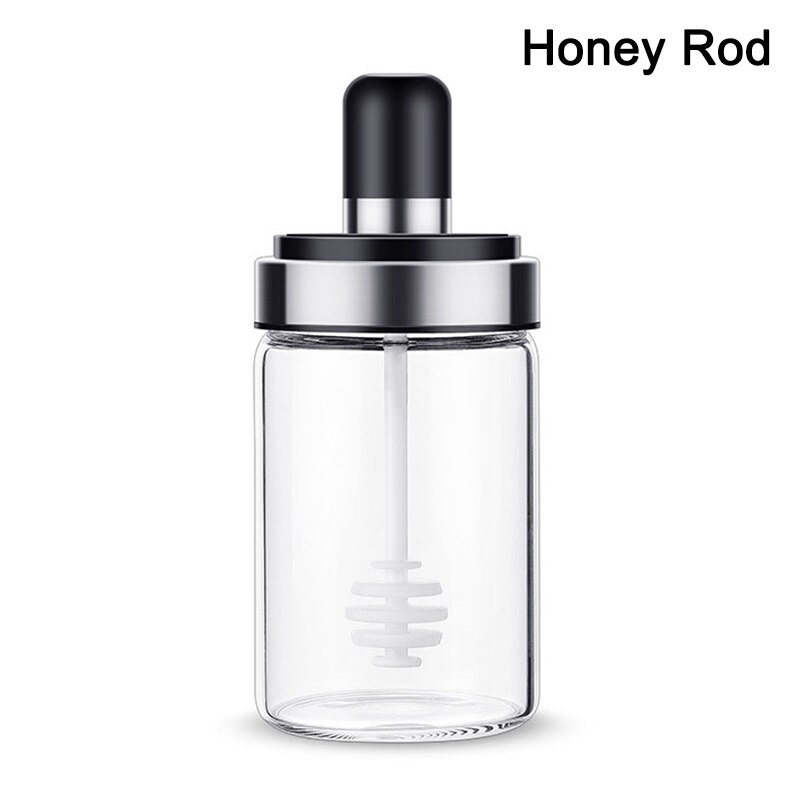 Conteneur de stockage d'huile et de miel | Boîte d'assaisonnement en verre de 250ML GQ999: Honey Rod