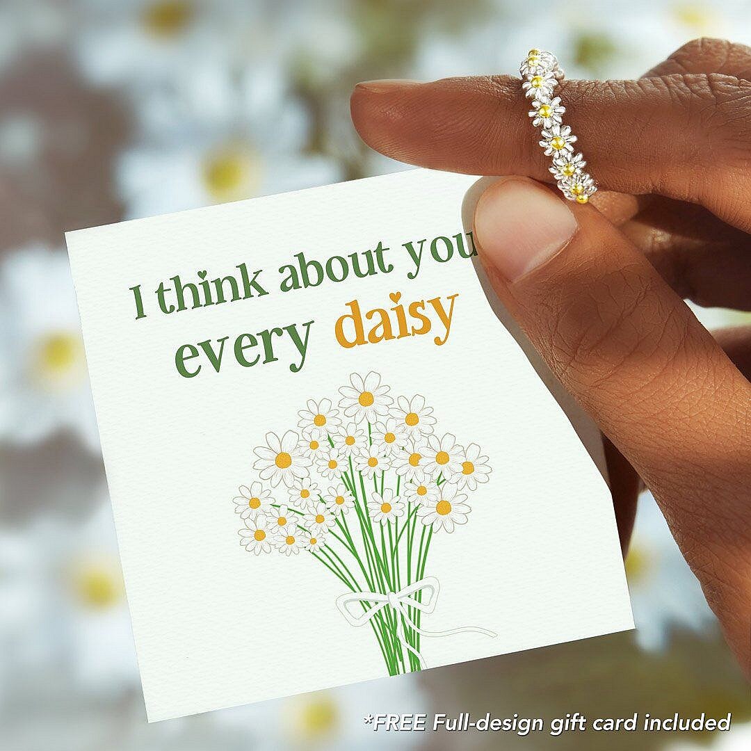 Braccialetti margherita Vintage per donna braccialetto da sposa con fidanzamento a fiori carino catena da spiaggia Boho gioielli regalo Pulseras: Daisy ring