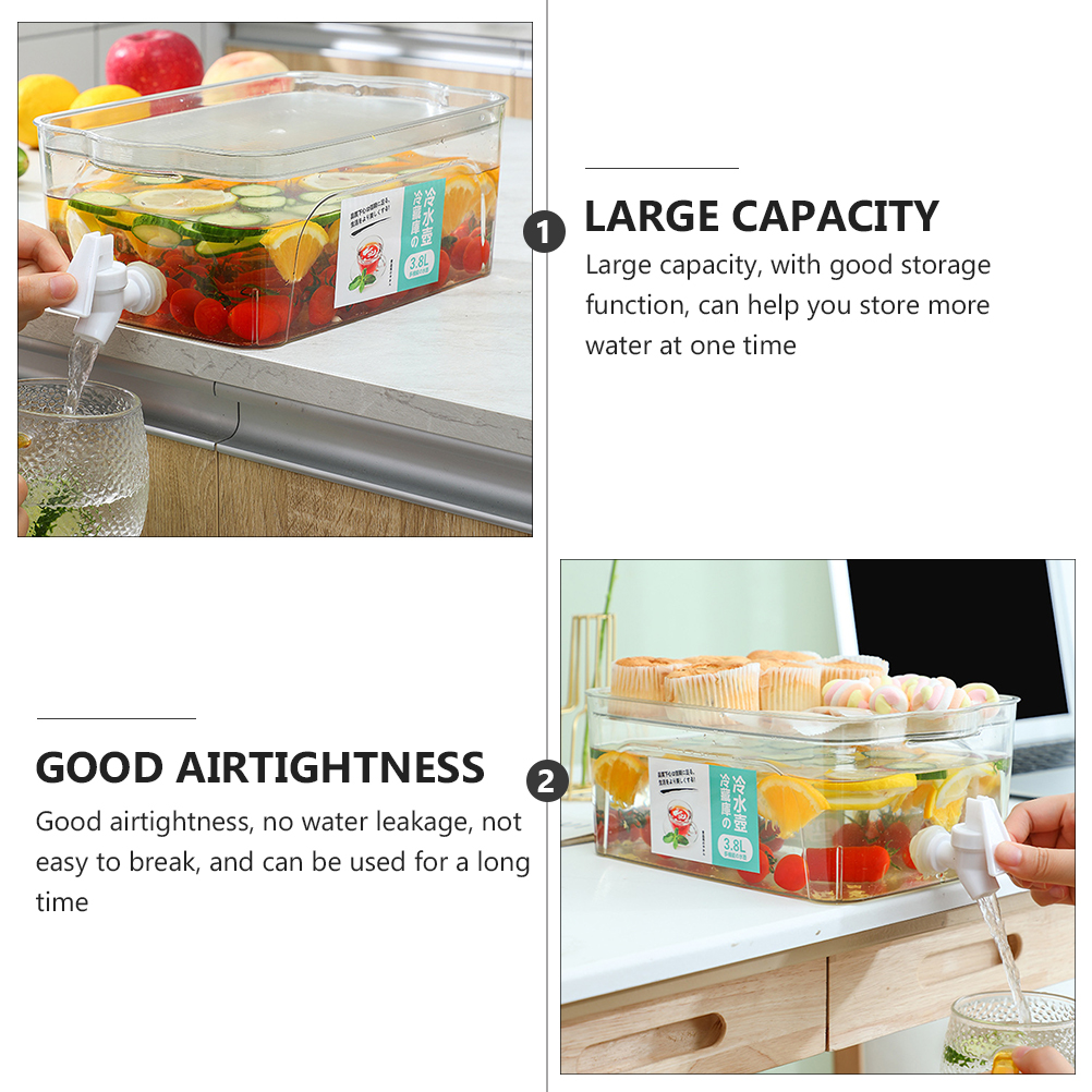 1pc Useful Water Box Lemon Water Storage Bottle Outdoor Water Box with