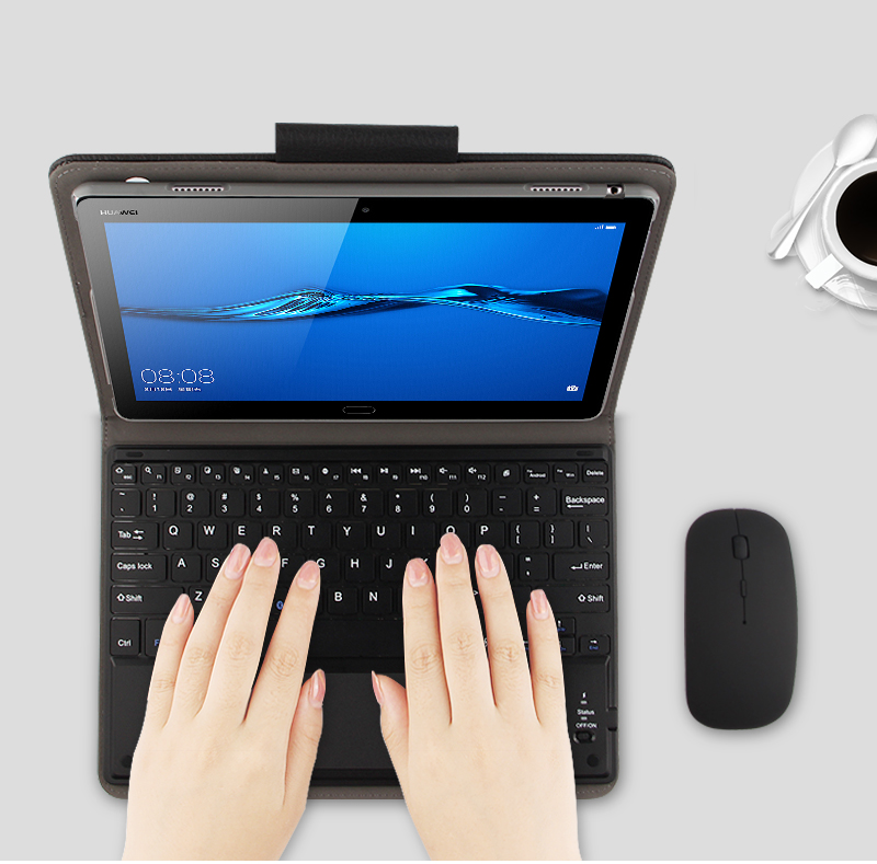 Bluetooth keyboard PU Leather Case For Huawei Mediapad M3 Lite 10 BAH-W09 AL00 10.1 inch Cover Tablet Case Protective Coque+pen