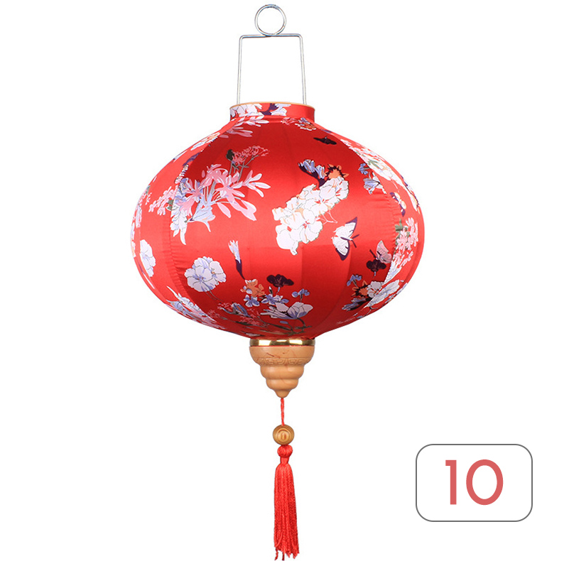 Linterna de seda china para decoración de fiestas, farol de estilo antiguo, Palacio de Vietnam, restaurante, sala de té, Festival de medio Otoño, 12/14 pulgadas: 10 / 12 inch
