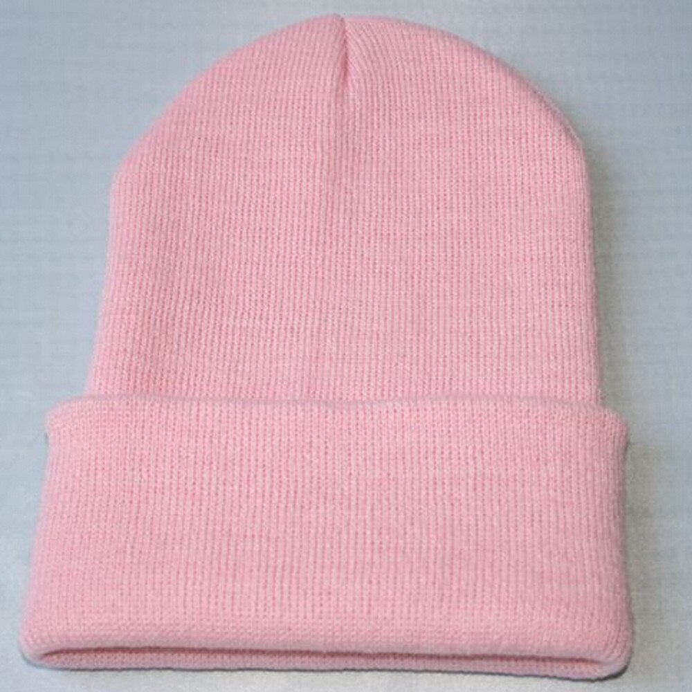 Gebreide Hoeden Voor Vrouwen Gildkruid Mannen Beanie Hat Winter Effen Brimless Baggy Meloen Cap Manchet Docker Visser Mutsen Hoeden Voor mannen: Pink 