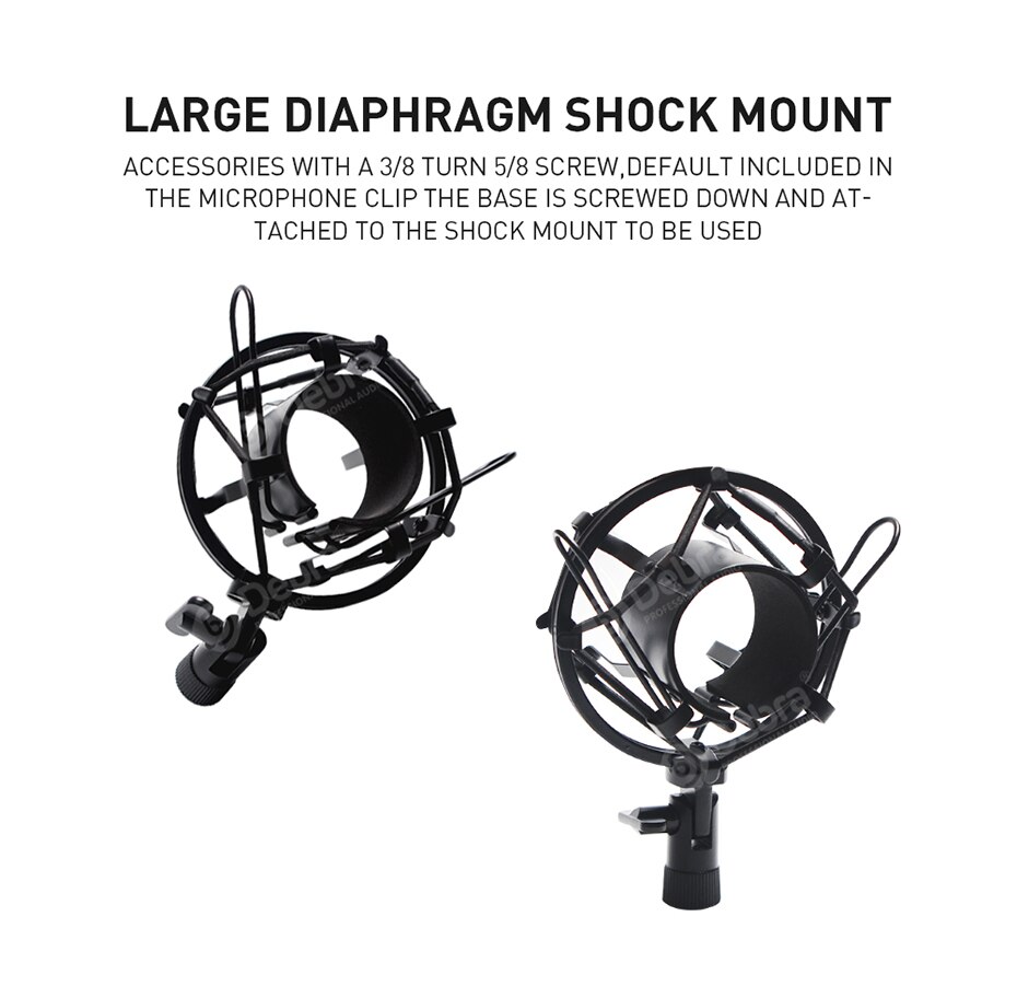 BM-800 studio condenser recording microphone, connected to computer,smart phone, for broadcast recording, live broadcast, etc.