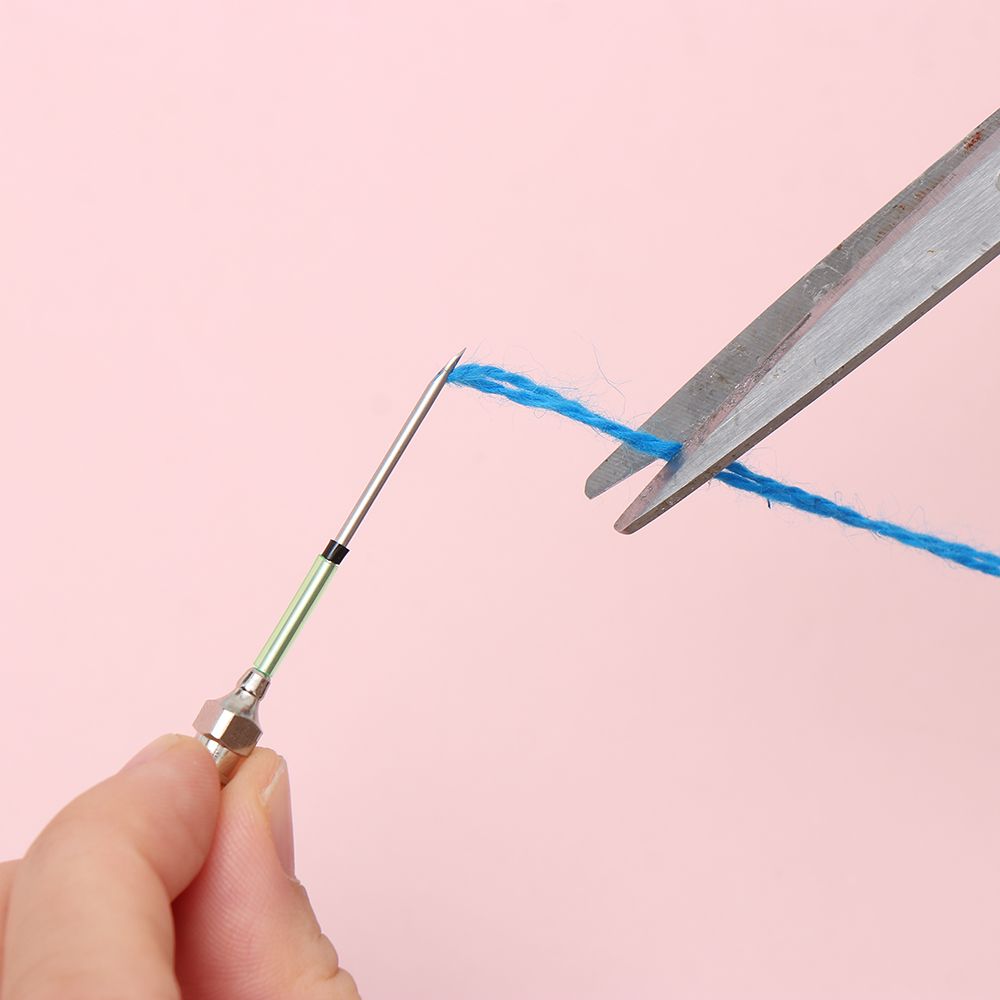 11Pcs Punch Needle Tool Kit Embroidery Stitching Punch Needle &amp; Needle Threader Embroidery Poking Cross Stitch Tools Knitting