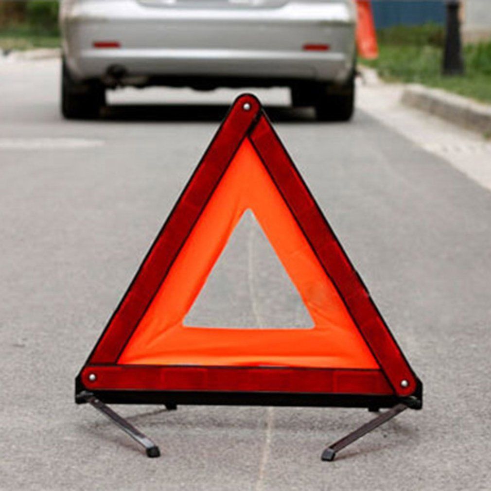 Car Foldable Warning Triangle Emergency Breakdown Reflective Road Stop Sign Board Hazard Auto SUV Van Bus Accessories