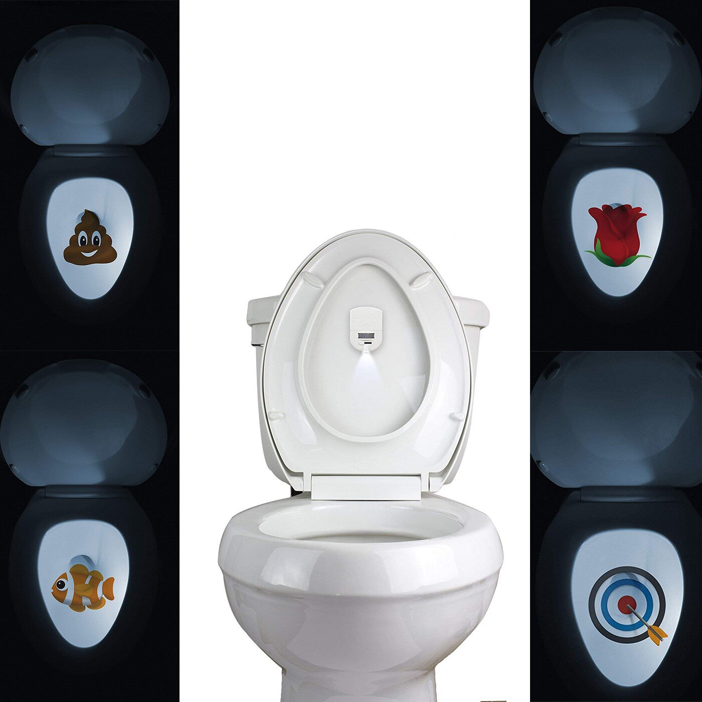 Wireless Smart Motion Sensor Energy Saving Toilet Seat UV Toilet Light Battery Powered