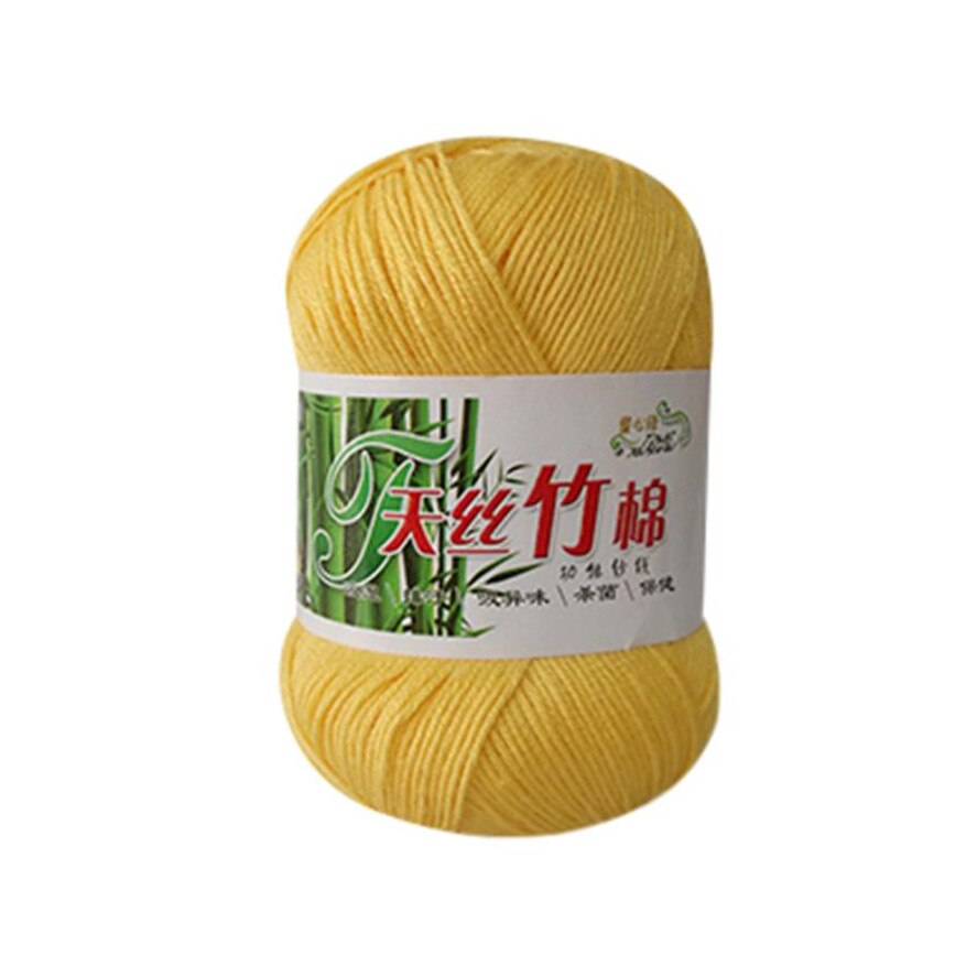 50g Kniting Bamboo Cotton Yarn 1PC Bamboo Fiber Cotton Warm Soft Natural Knitting Crochet Knitwear Wool Yarn 30: D