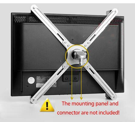 Fixing Bracket Extension Apple Monitor Houder Extension Ondersteuning Voor 14-27 Inch Geen Montagegat Monitoren Mount Extension Eve-004: SILVER
