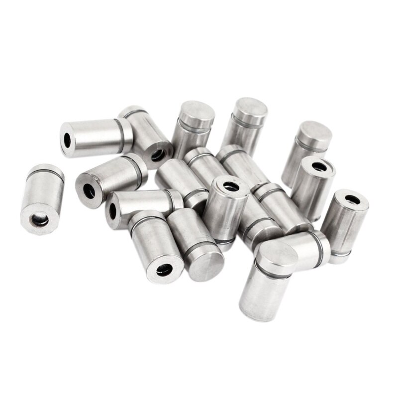 20 Pcs 12mm x 22mm Stainless Steel Glass Standoff Hardware