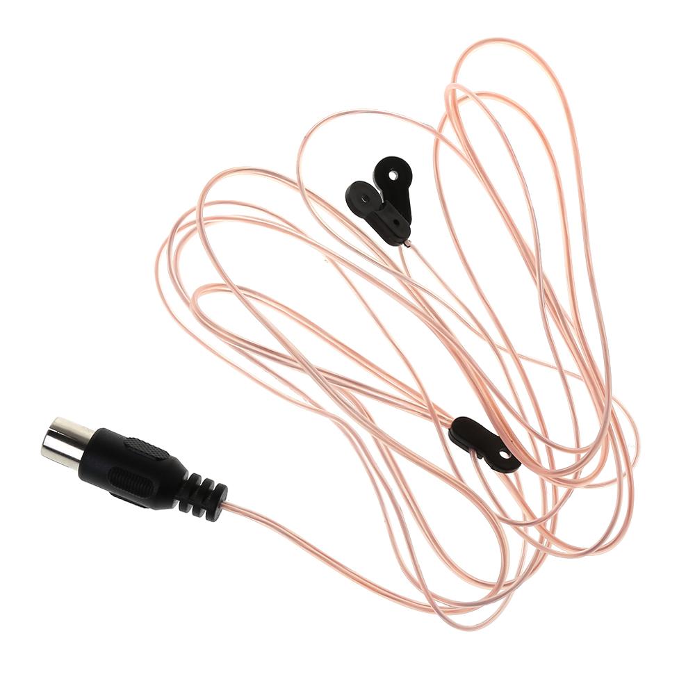 Dipool Radio Antenne Antenne FM Signaal Ontvanger Mannelijke Connector TV Adapter Tuner Kaart Versterker Thuis Indoor