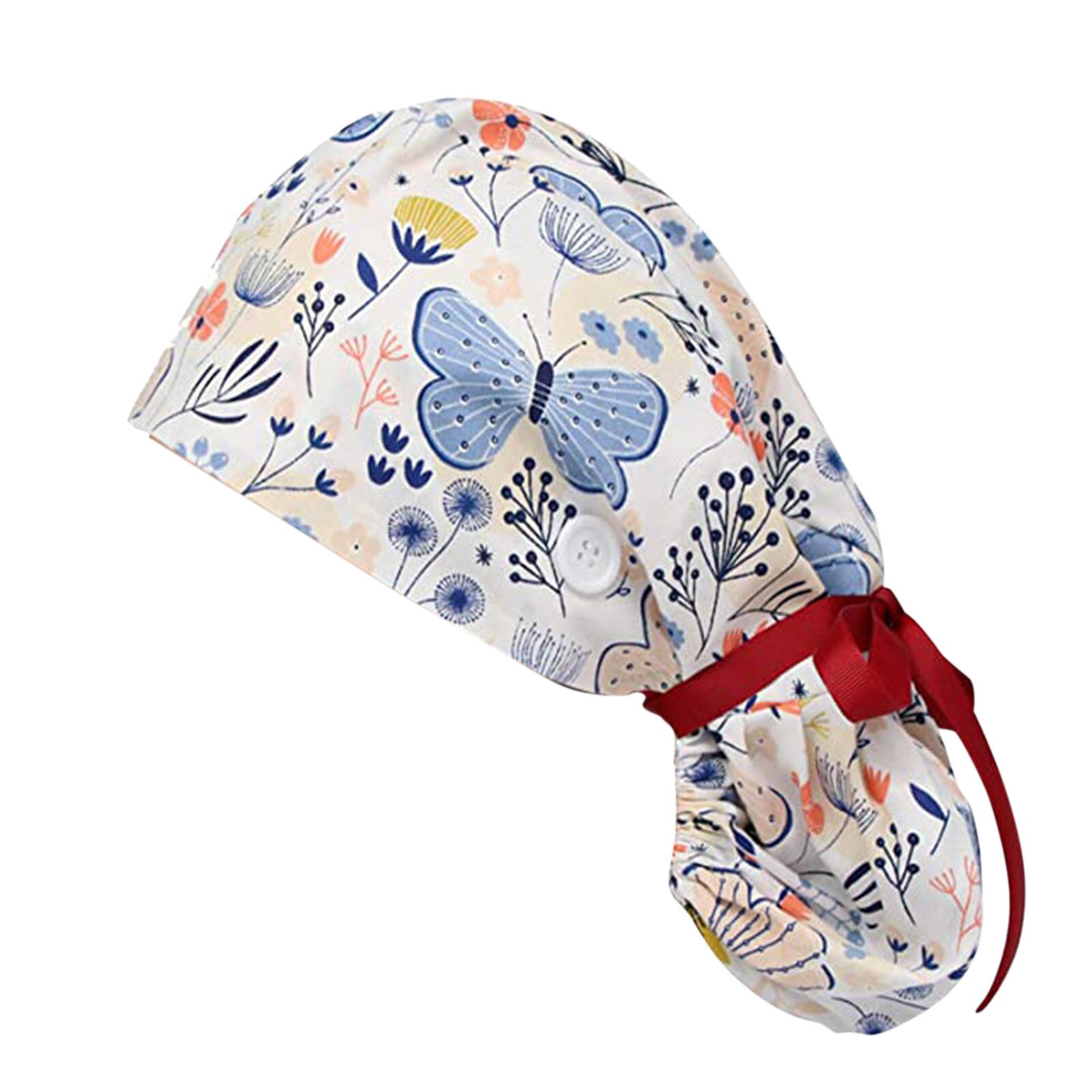 Working cap nurse accessories Solid Print Work Hat Casual Unisex Cap With uniform clinical beautician: Brown