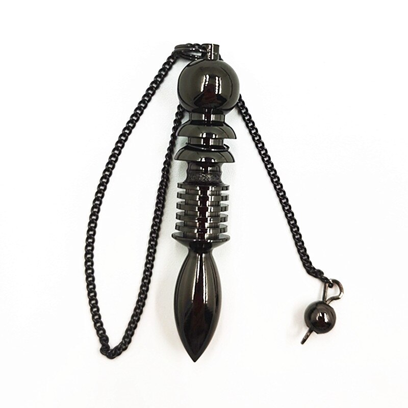 Brsaa Hanger Metalen Kegels Slingeruurwerk Is Gemaakt Van 100% Zuiver Koper Pendule Slingers Voor Wichelroedelopen Radiesthesia Heks Hangers: black