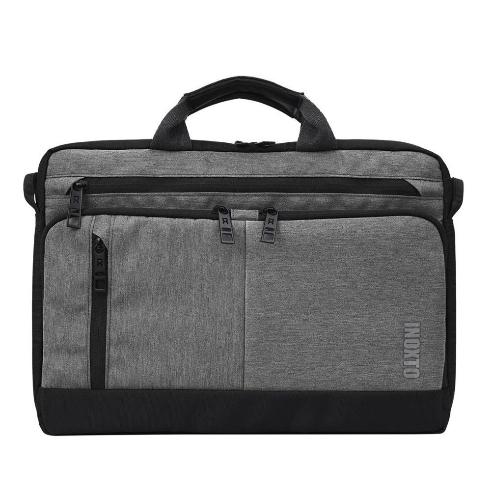 IX Multifunktions Männer Aktentaschen 14 Zoll Laptop Handtasche herren Geschäft Umhängetasche Jungen dauerhaft Bote Schulter Taschen XA266ZC: grau