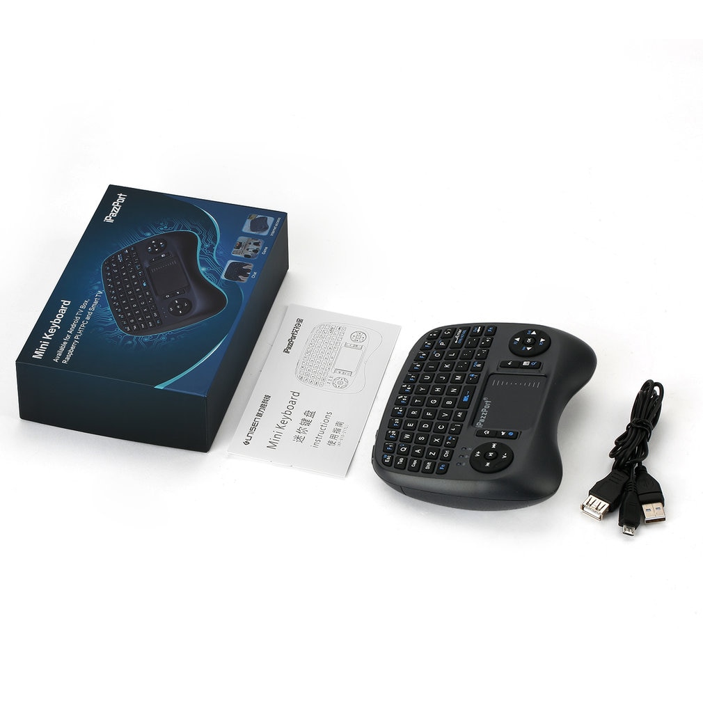 2.4GHz Mini Wireless QWERTY Keyboard with Backlight For Desktop / Laptop Dual Mouse USB Receiver Plug and Play 4 Languages: Default Title