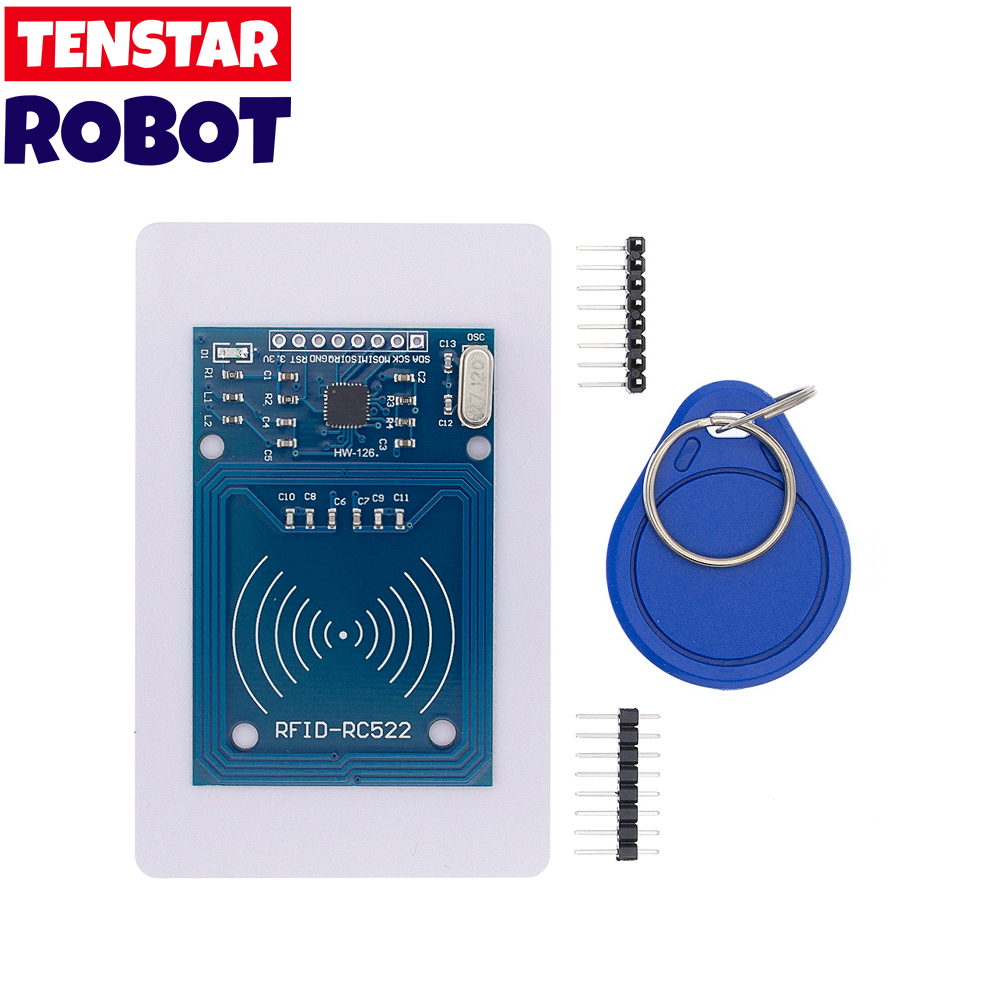 Module RFID RC522 Kits 13.56 Mhz 6cm avec étiquettes SPI écriture et lecture pour Arduino