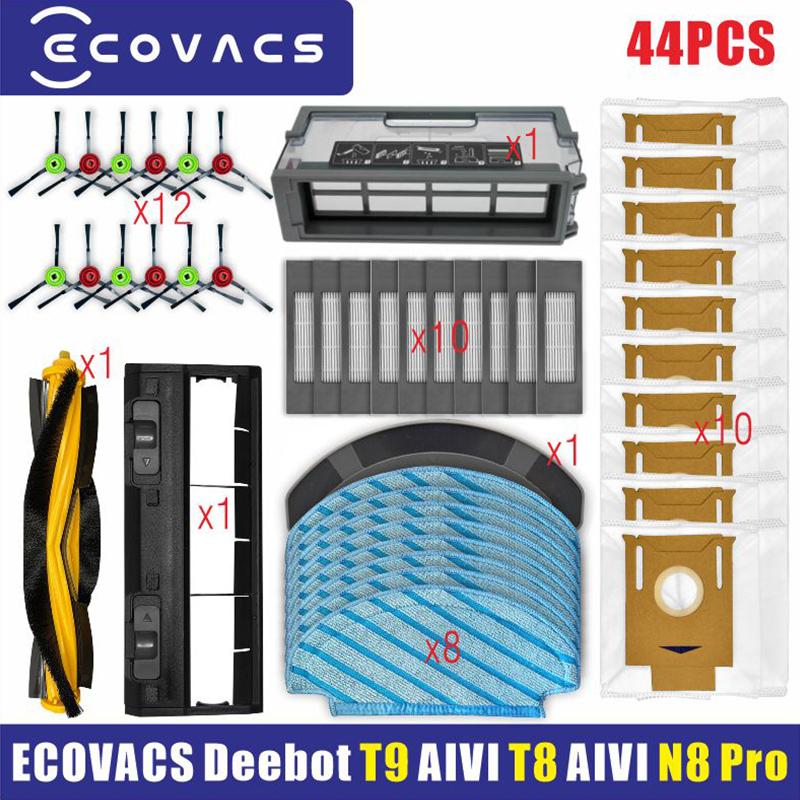ECOVACS Deebot T9 AIVI T8 AIVI N8 Pro Serie Robot Stofzuiger Zijborstel Hoofdborstel Stof Box Filter Accessoires Onderdelen