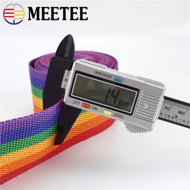 20 metr Meetee 20-50mm PP taśma plecak taśma z polietylenu taśma poliestrowa wstążka na pas bagażowy torby uchwyty DIY część akcesoria