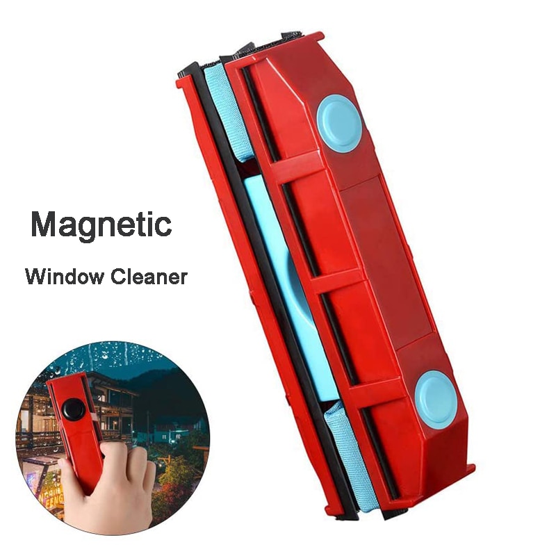 Dobbeltsidet vinduesrenser glasvisker magnetiske vinduesrengøringsværktøjer, justerbare magnetiske svæveflyværktøj