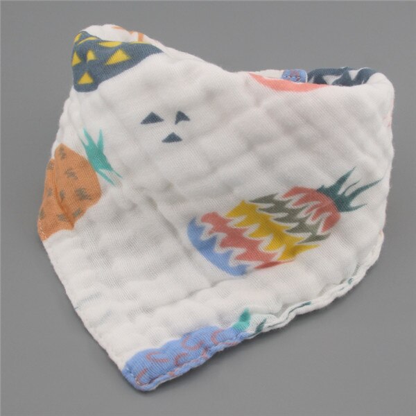 5 Stuks/partij Baby Slabbetjes Meisjes Jongens Baby Doek Cartoon Afdrukken Babyvoeding Bandana Slabbetjes Katoenen Garen Bebe Accessoire Baby Als: 5