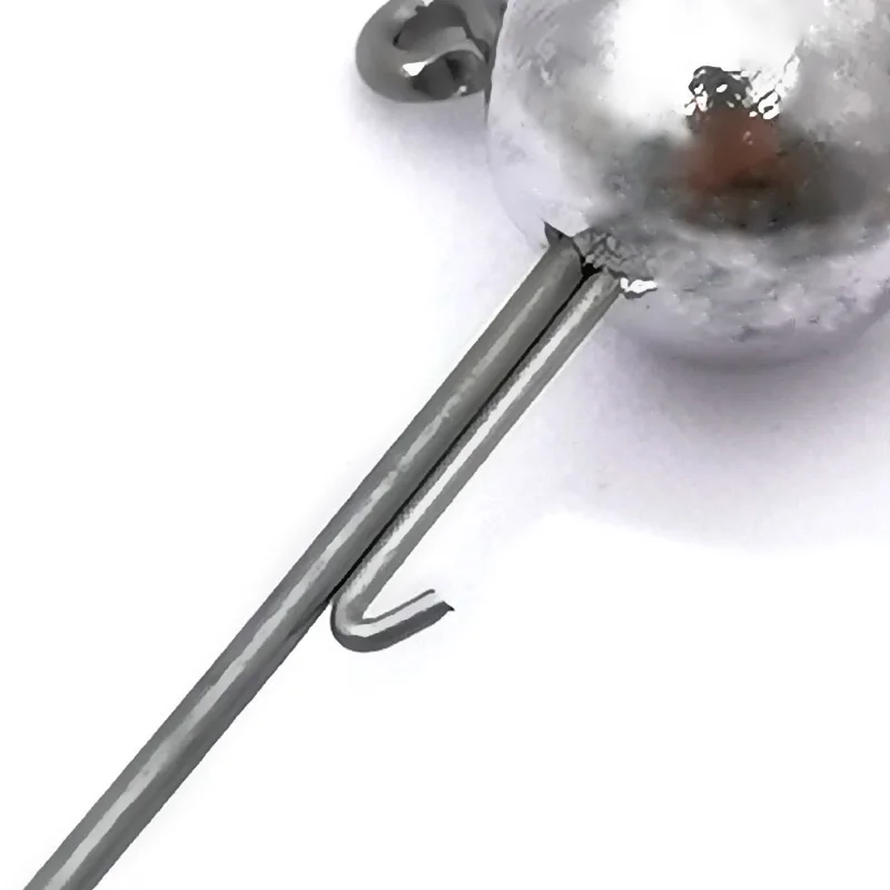 OUTKIT 5 pz NED Testa Maschere Gancio 2.5-14g Sfera Rotonda Jig Testa Gancio Weedless Gambo Lungo Ganci Secondari per La Pesca Alla Verme Morbido