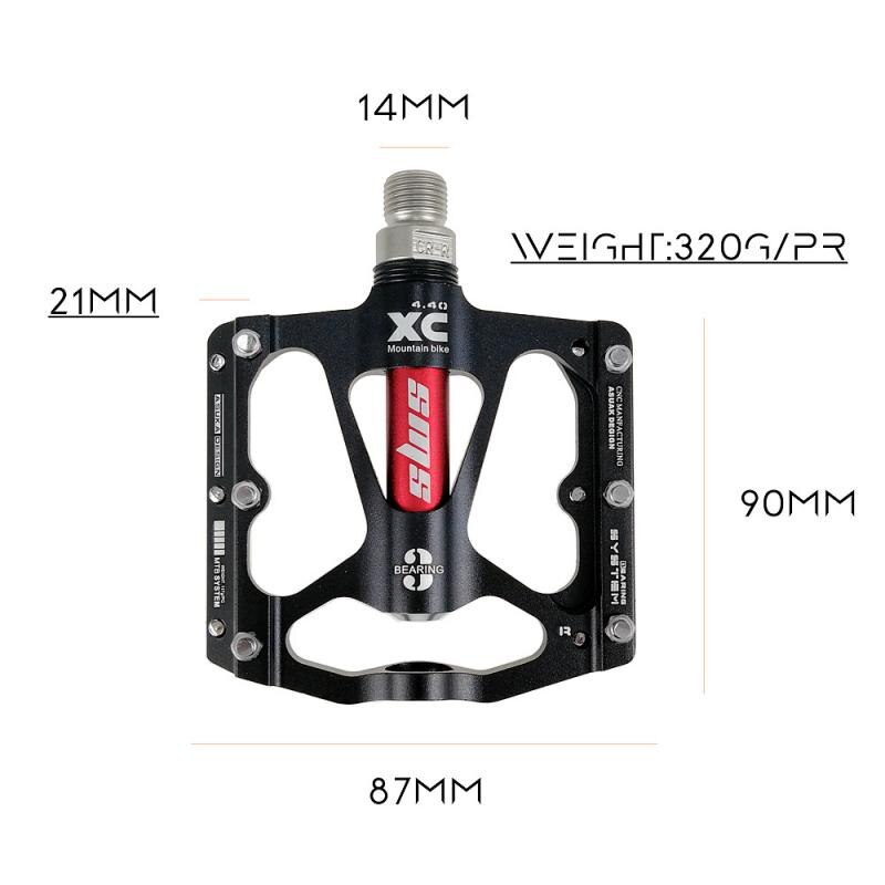 Bicycle Pedal Aluminum Alloy Mountain MTB Pedal Road Cycling Sealed 3 Bearings Pedals for BMX Ultra-Light Bicycle