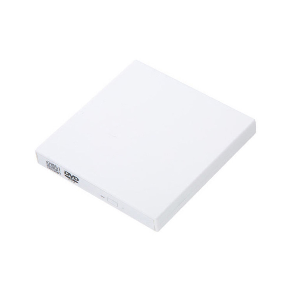 High Speed DVD USB External DVD Drive CD Reader Player Optical Drive Low Noise dvd rw For Windows Laptop Computer dvd привод: White