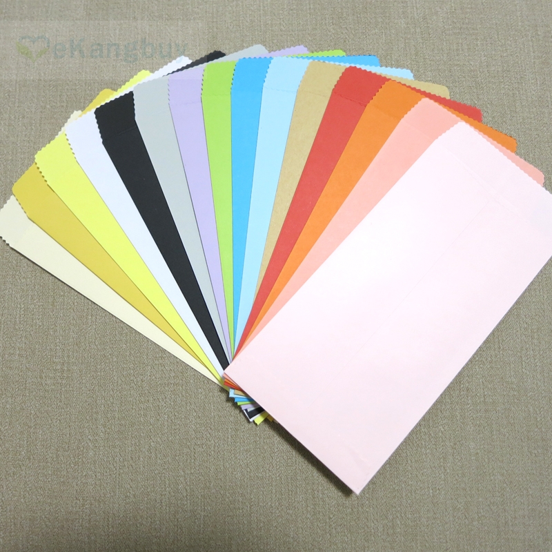 50 pcs 170x85mm (6.6 "x 3.3") couleur papier enveloppe verticale Style chinois enveloppe