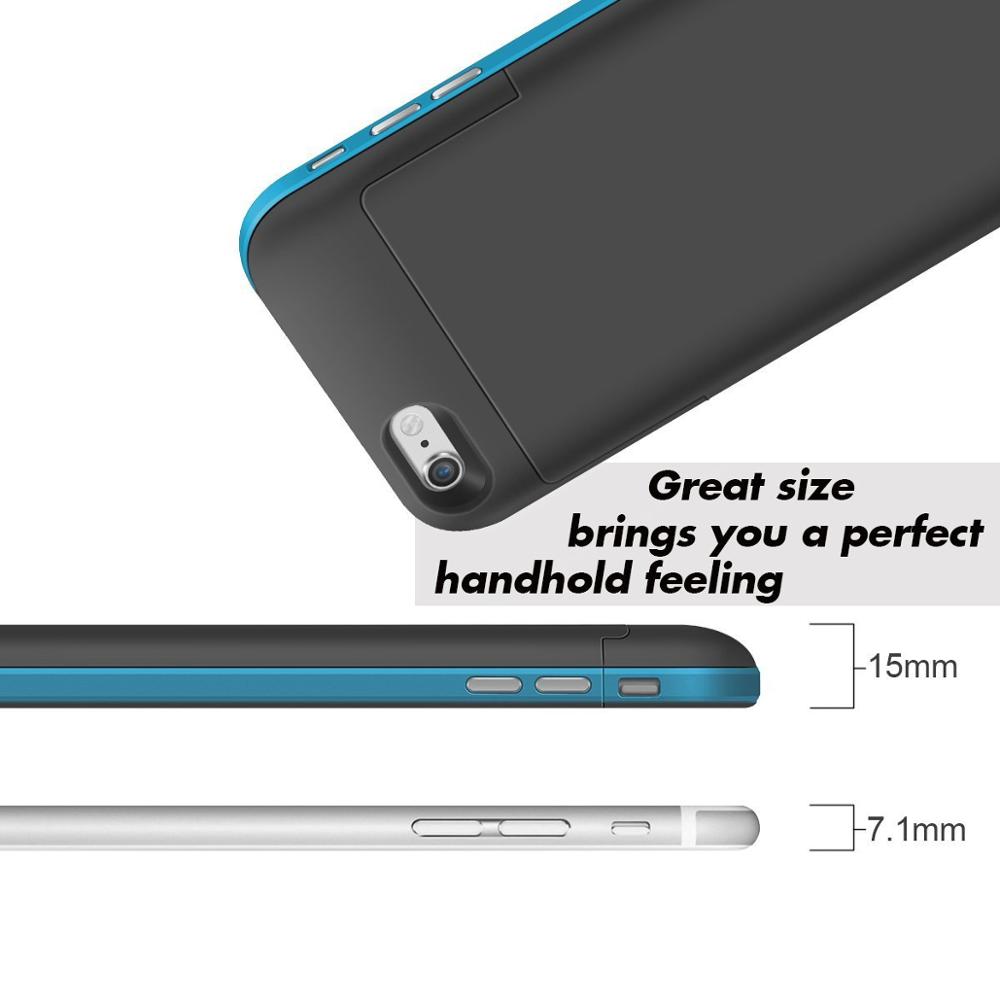 6800 Mah Für Iphone 6 Plus 6S Plus Batterie Fall Smart Batterie Ladegerät Fall Abdeckung 5,5 zoll Power Bank