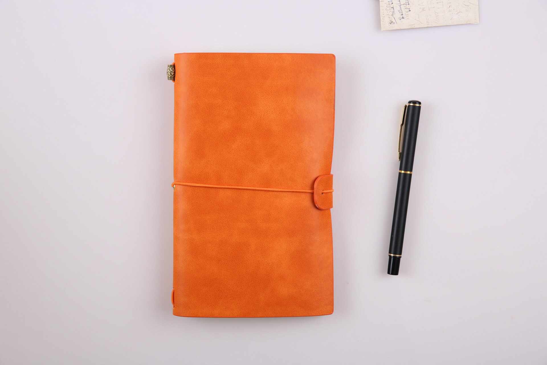 A5 A6 PU Leather Notebook Handmade Vintage Diary Journal Sketchbook Planner TN Travel Notebook Cover: YELLOW / A5