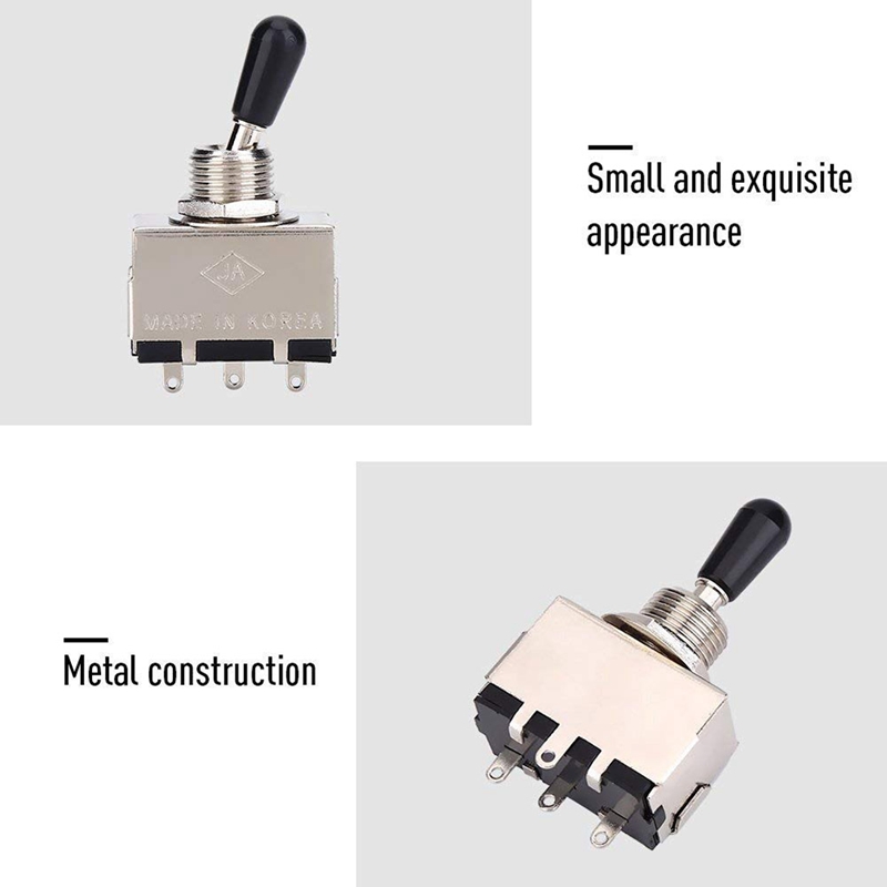 WALFRONT - 3 Boutons De Sélecteur Guitare En Cuivre - Pour Interrupteur 3 Positions Type EPI, Diamètre 3.5"