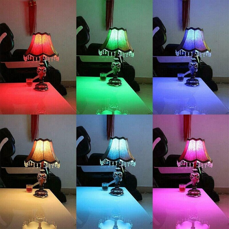 3W Smart E14 Rgb Led Kleurrijke Kleur Veranderen Lamp Met 24 Kaars Afstandsbediening Knop Transparante Lampenkap