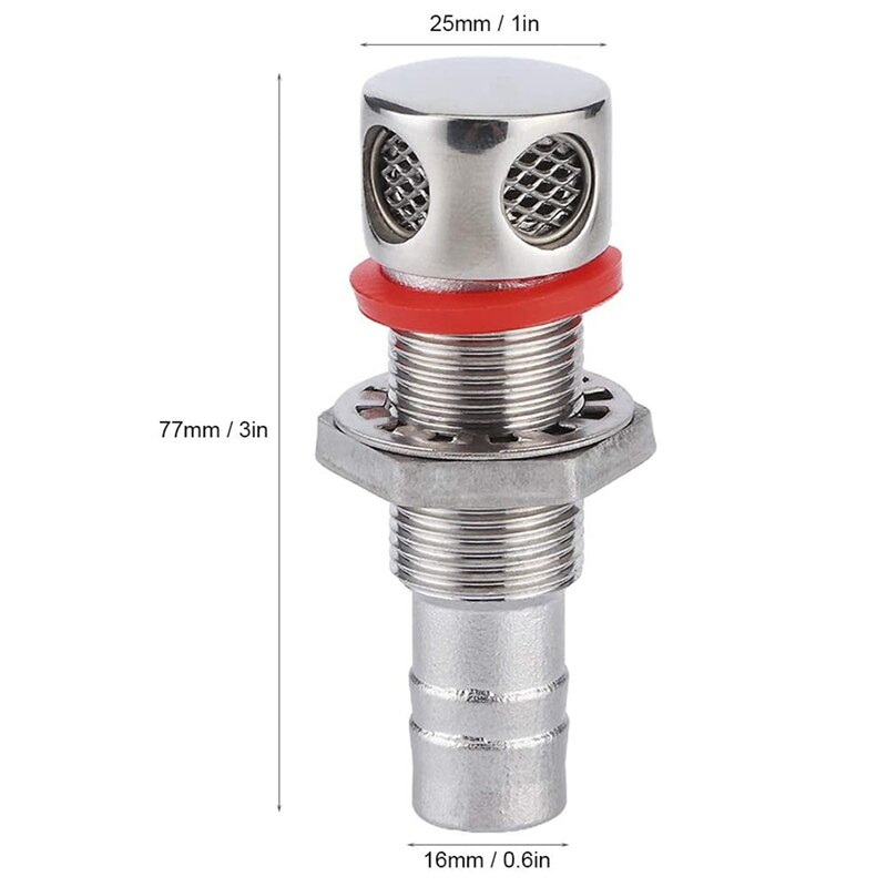 Lot De 4 évents De Réservoir Carburant Marin – Acier Inoxydable 316, Angle 90°, Pour Tuyau 5/8 Pouces, Bateau/yacht