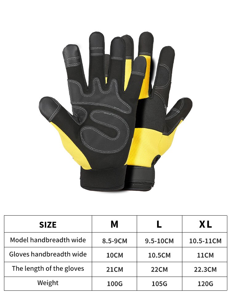 XINDA – gants d&#39;escalade en cuir de vache, antidérapants, résistants à l&#39;usure, pour Sports de plein air professionnels, randonnée, escalade, descente