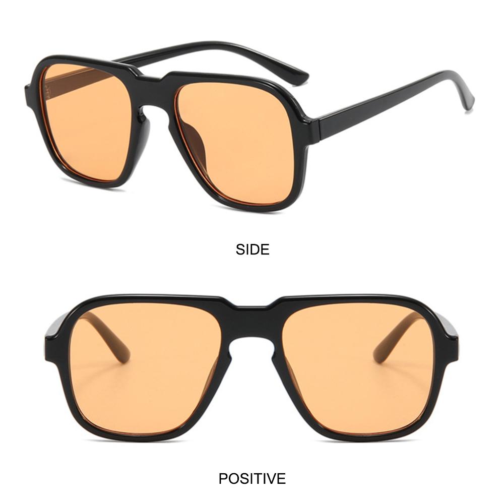 Gafas de sol Vintage para hombre y mujer, lentes de playa con gradiente de océano transparente, Retro, accesorio de verano