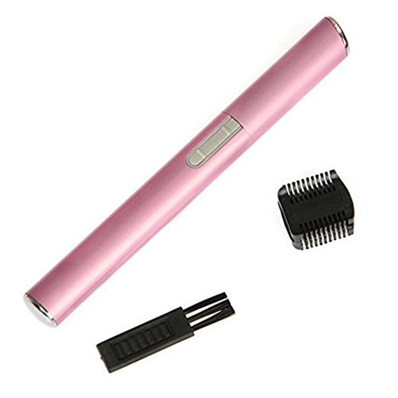 1 Pcs Wenkbrauw Trimmer Scheerapparaat Vrouwen Elektrische Haar Remover Wenkbrauw Shaper Pen Draagbare Facial Haar Scheermes Voor Neus Wenkbrauw haar: pink