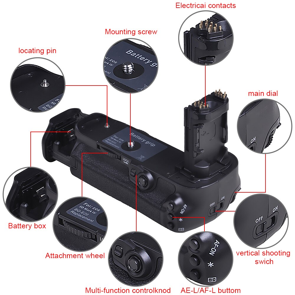 Batmax BG-E20 batteria presa + senza fili Rilascio di Otturatore A Distanza per canone EOS 5D marchio IV 5DIV 5D4 DSLR Della Macchina Fotografica