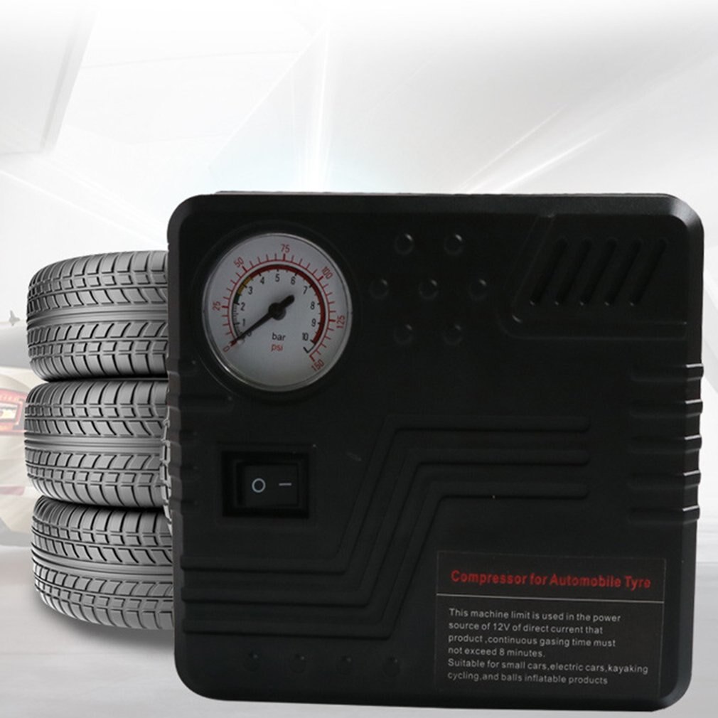 Pomp Mini Elektrische Dc 12V Auto Luchtcompressor 120 Psi Air Compressor Tire Inflator Luchtpomp Voor Auto Motorfietsen fietsen