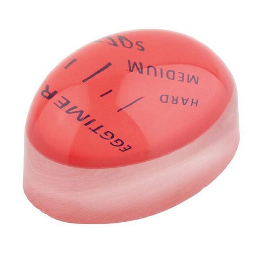 1pcs Egg Perfect Color Changing Timer Yummy Soft Hard Boiled Eggs Cooking Kitchen Eco-Friendly Resin Egg Timer Red timer tools: Default Title